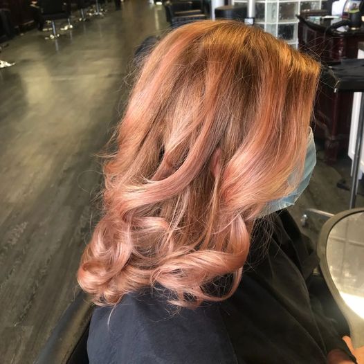 soft and shiny hair color