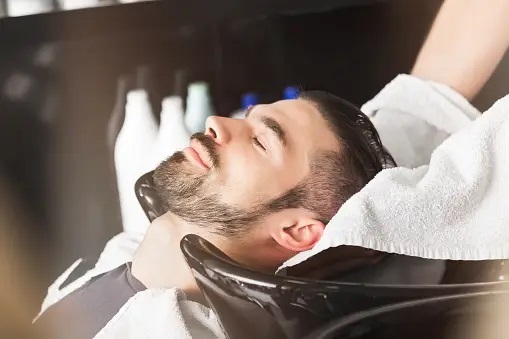 full line of men's salon services